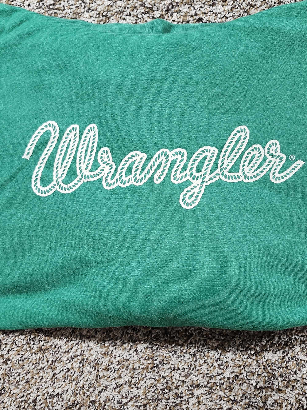 Wrangler Retro Brand Kelly Green Crewneck Sweatshirt - Women's M
